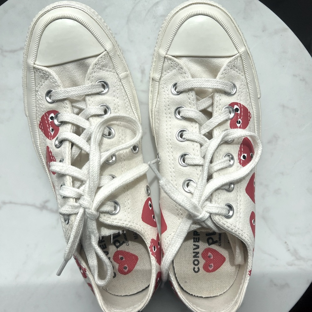 Converse x Commes des Garçons PLAY Sneakers, Sz 7